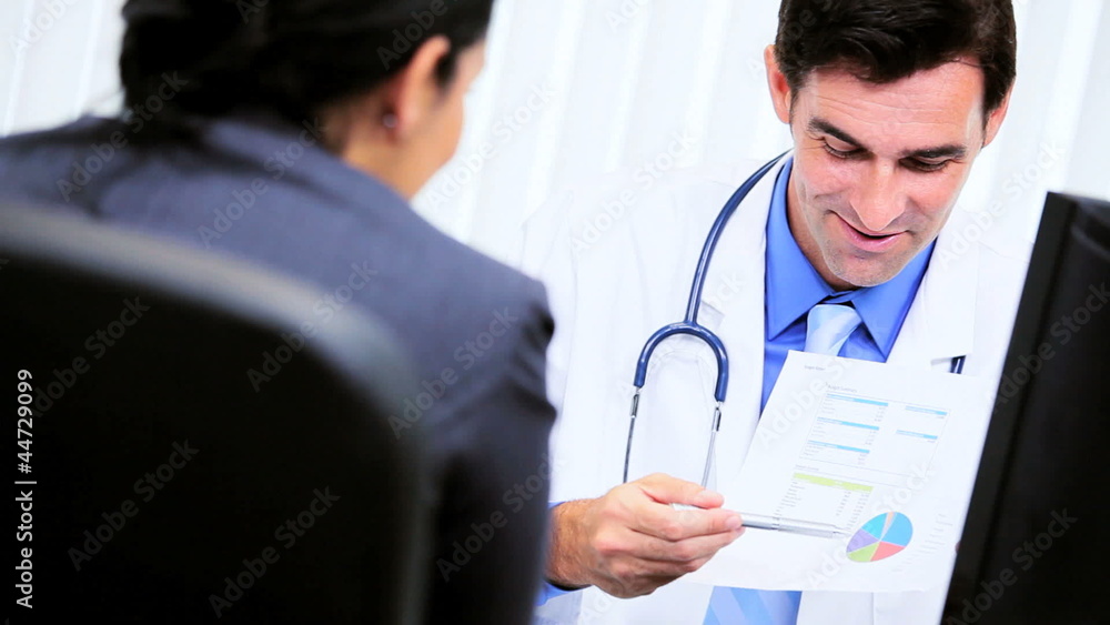 Male Clinic Doctor Office Meeting Business Advisor Male Clinic Doctor Office Meeting Business Advisor