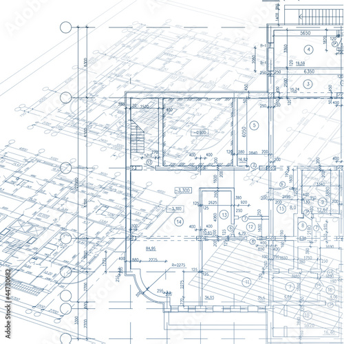 Architectural background. Part of architectural project
