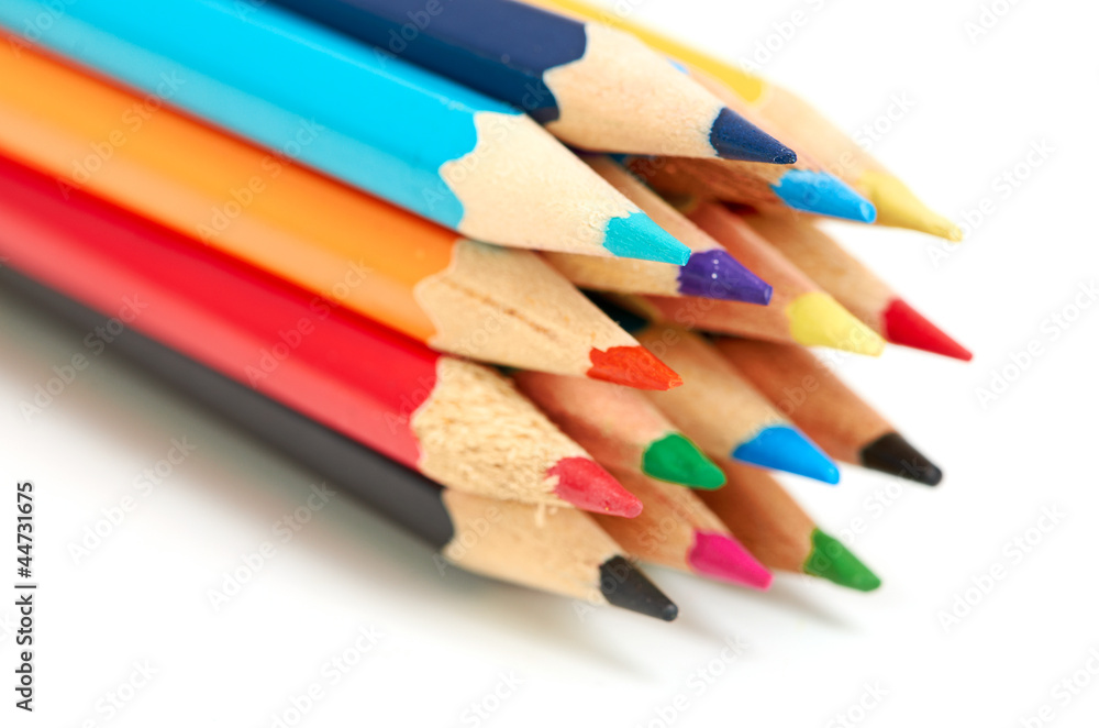 Colored pencils macro Colored pencils macro