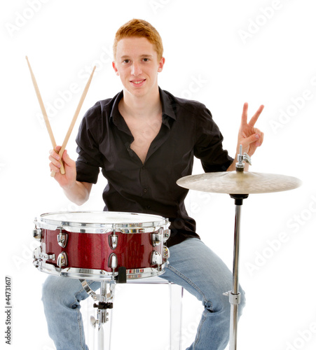 drummer fingers gesture winning
