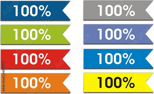 étiquette 100%