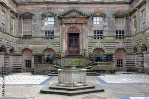 Inner courtyard of the Lyme Hall