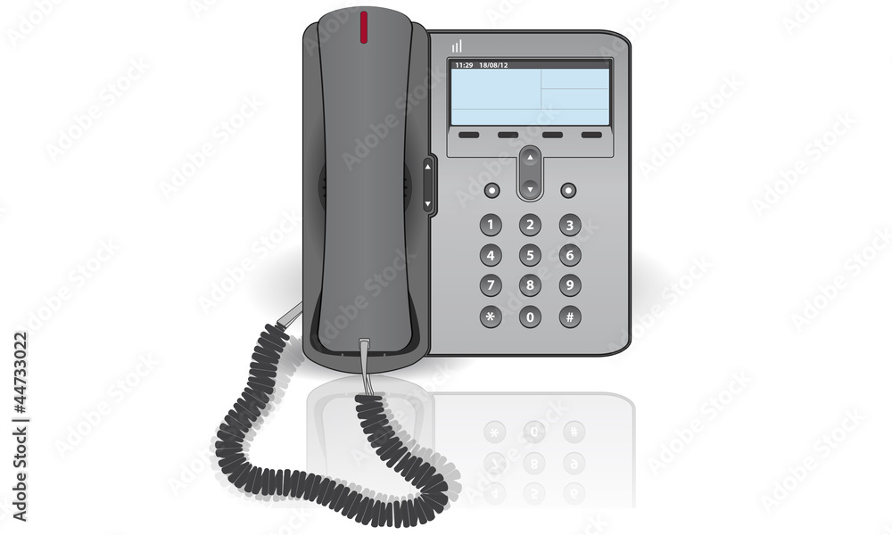 ip phone on a white background ip phone on a white background