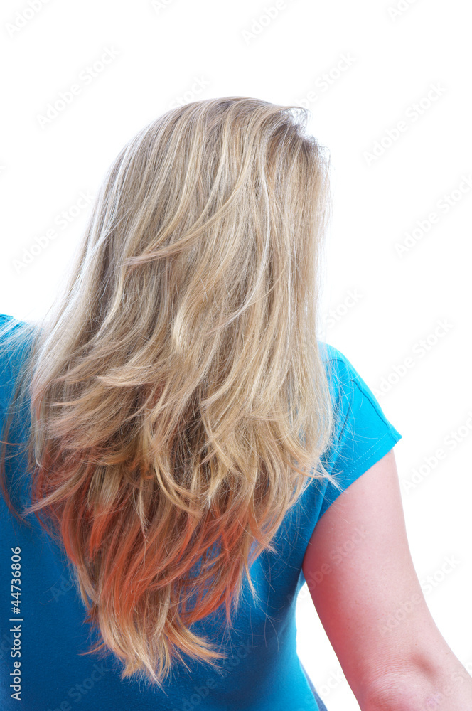 Naklejka premium woman with blonde hair