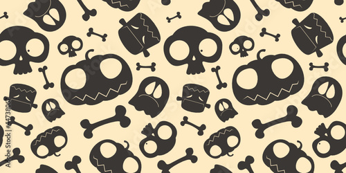 Halloween seamless background.