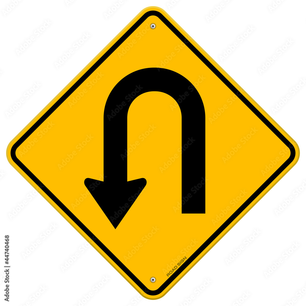 U-Turn Roadsign U-Turn Roadsign