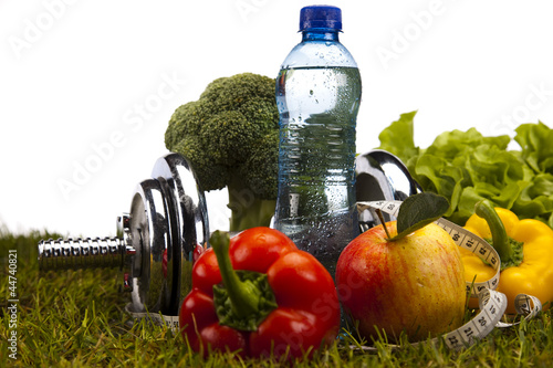 Healthy lifestyle concept, Diet and fitness 