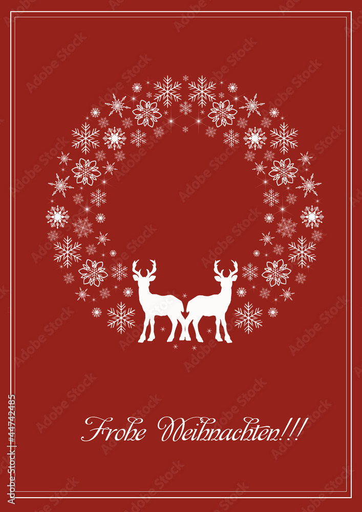 Rot Merry Christmas Motiv Rot Merry Christmas Motiv