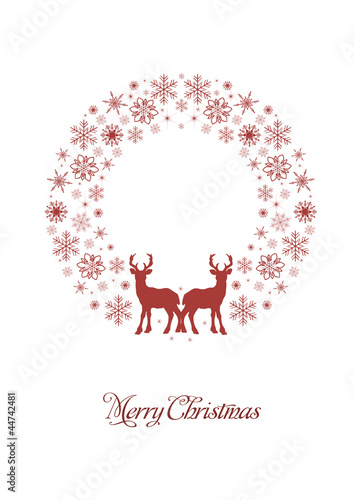 Kranz Merry Christmas Motiv