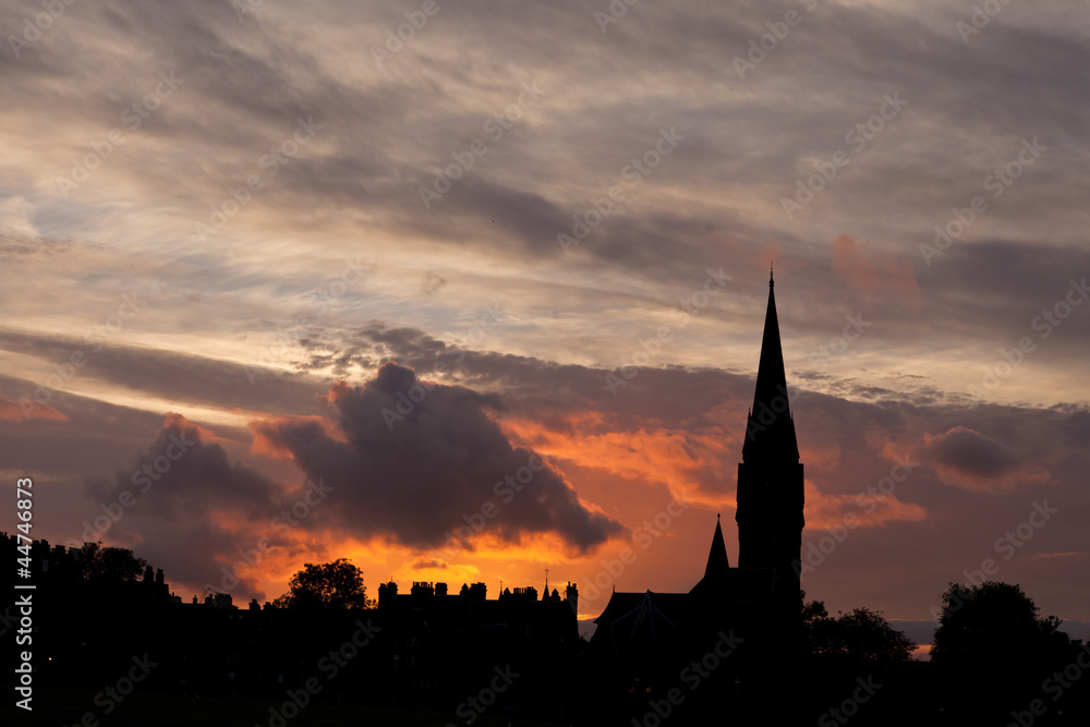 Sunset at Edinburgh