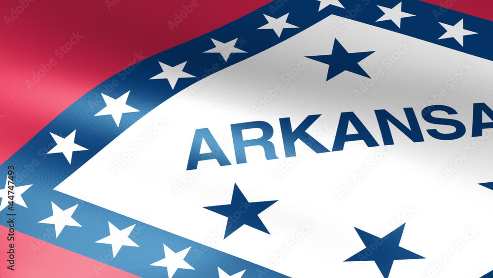 Arkansas State Flag Waving Arkansas State Flag Waving