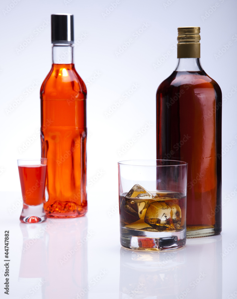 Whiskey and vodka Whiskey and vodka