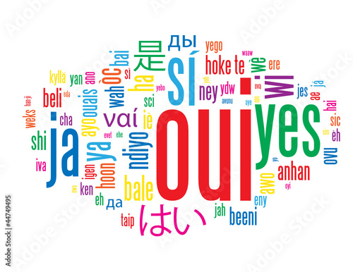 Nuage de Tags "OUI" (ok réponse positif accord vote référendum)