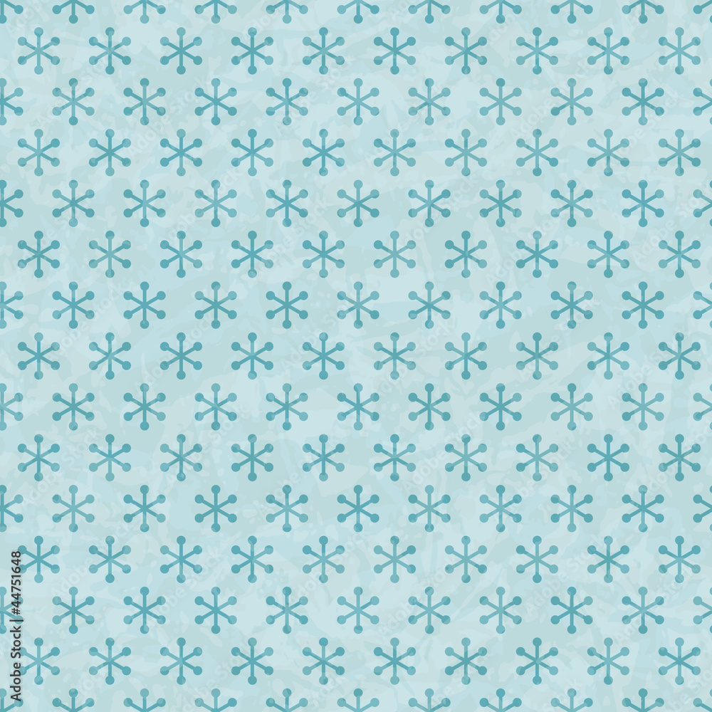 Christmas seamless pattern snowflake background. Retro texture.