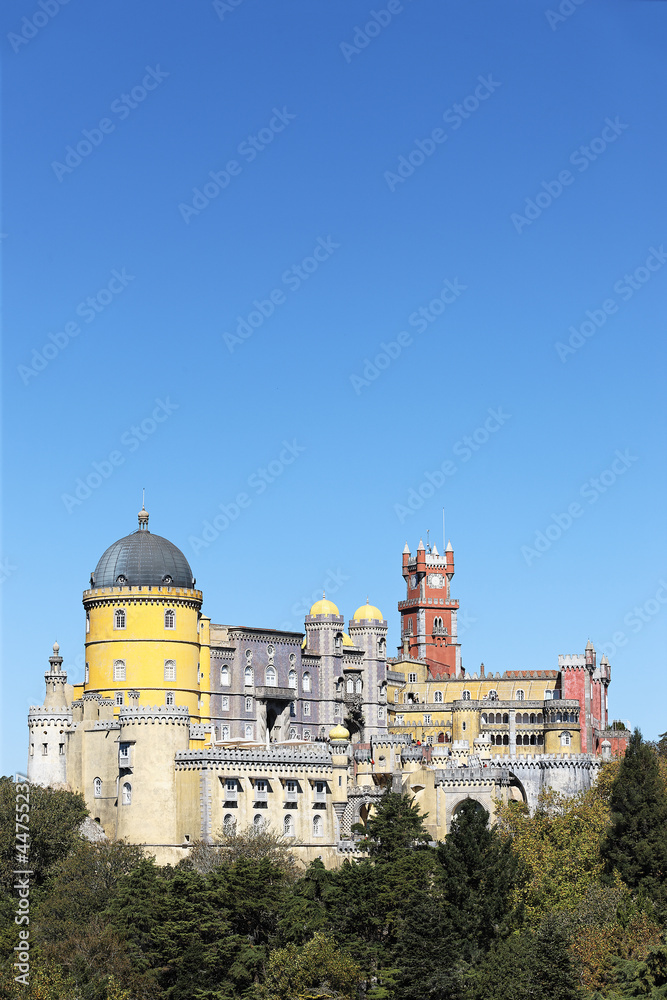 vertical view of Pena National Palace