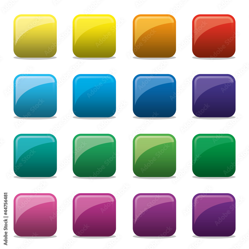 16 colour Vektor Button 16 colour Vektor Button