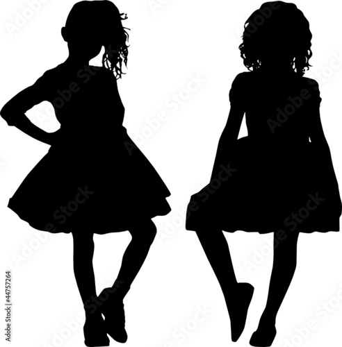Silhouettes of teen