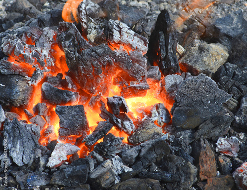 burninging charcoal