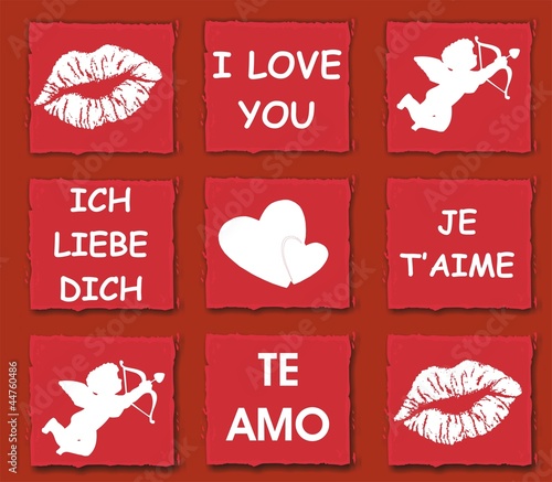 papier peint je t'aime