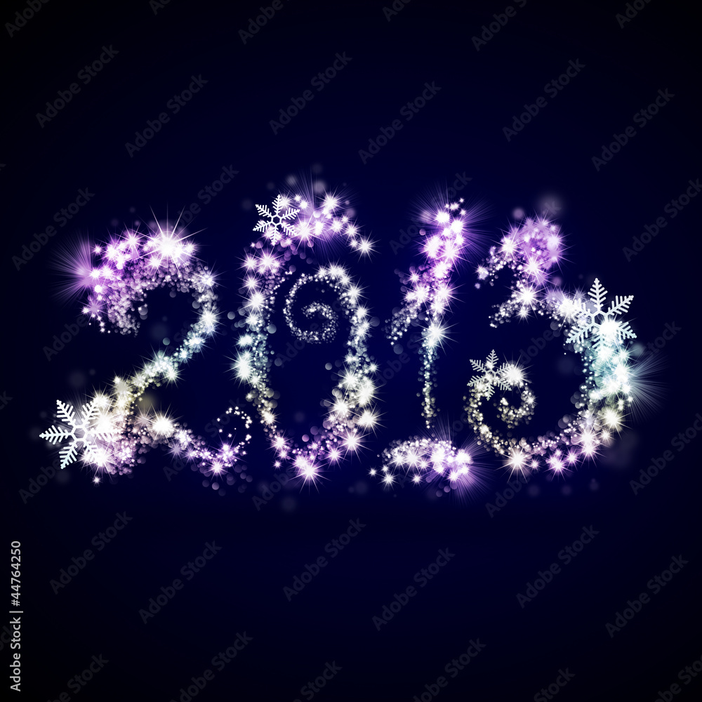 Fototapeta premium Happy New Year 2013 Greeting Card Template