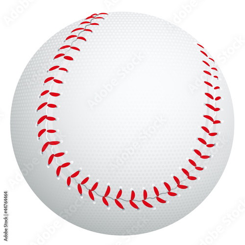 Baseball auf weißem Hintergrund photo