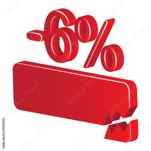 minus 6 percent
