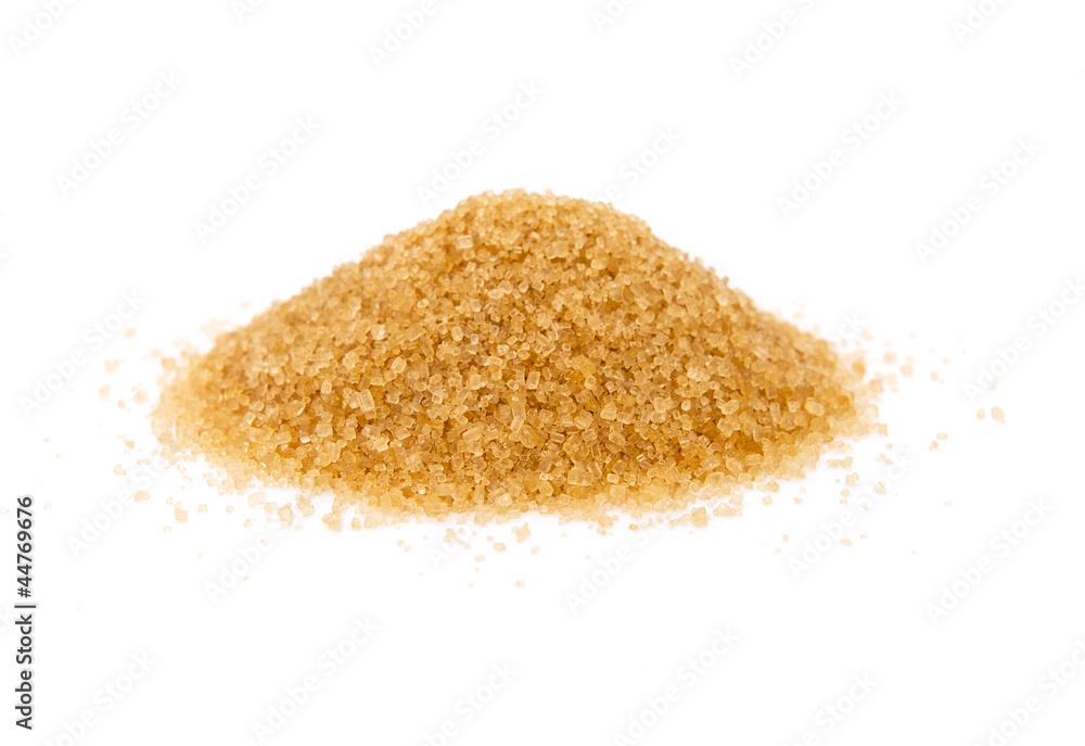 Cane sugar isolated on white background Cane sugar isolated on white background