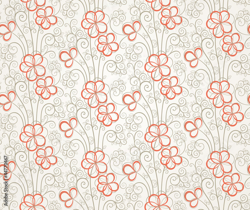 Abstract floral seamless background