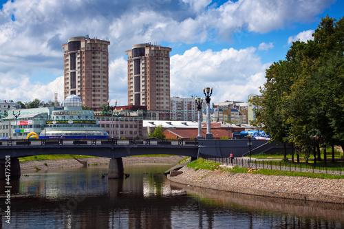 View of Ivanovo along river Uvod photo