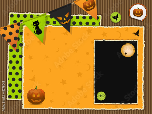 halloween scrapbook background