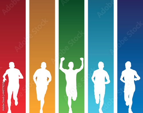 colourful runners