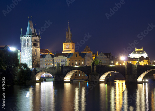 Prague city  Czech Republic at night time