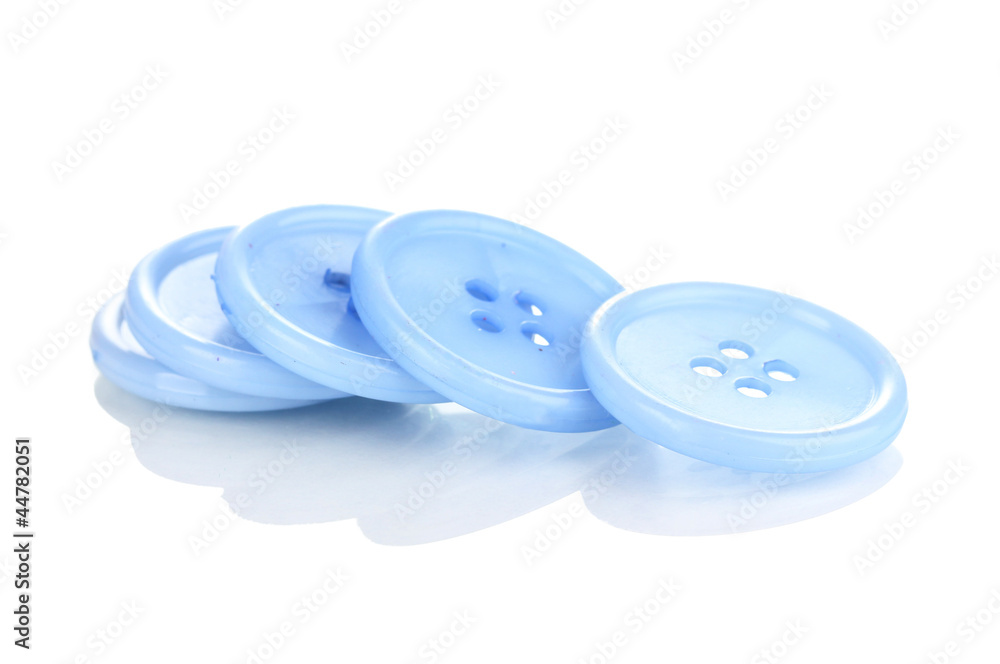 Colorful sewing buttons isolated on white Colorful sewing buttons isolated on white