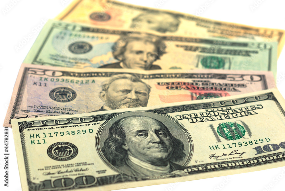 Dollar bank note money background