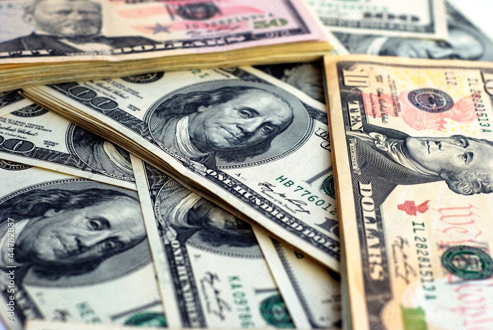 Dollar bank note money background