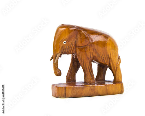 Elephant made ​​of wood.