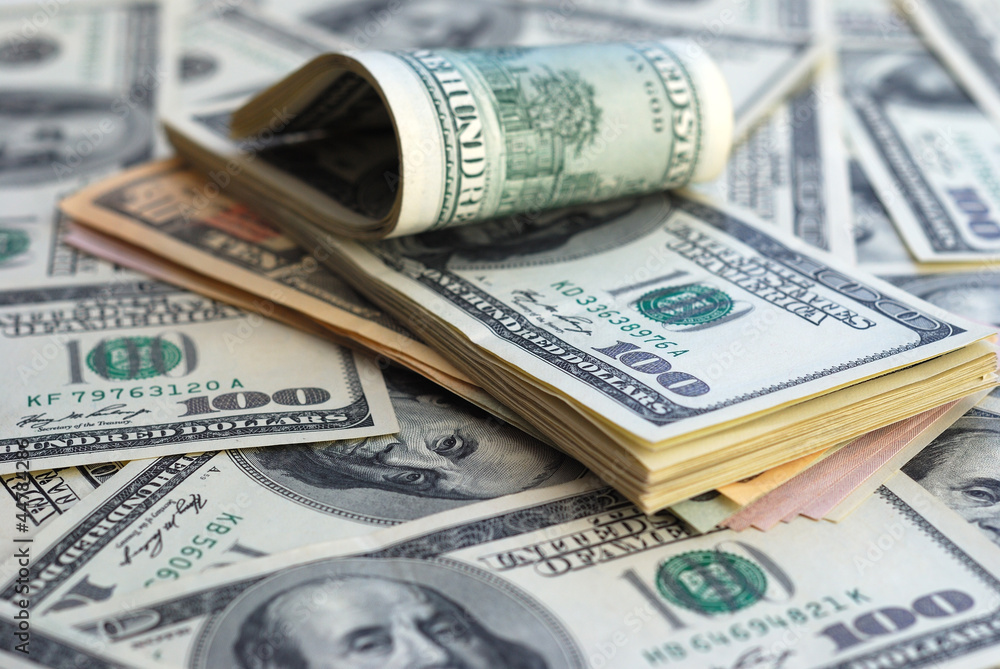 Dollar bank note money background