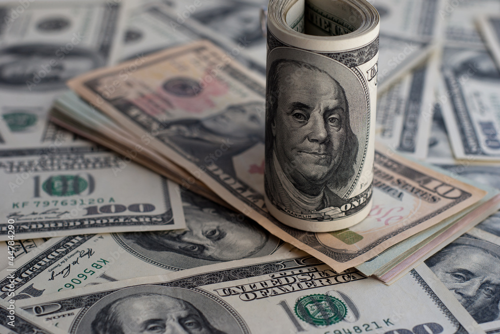 Dollar bank note money background