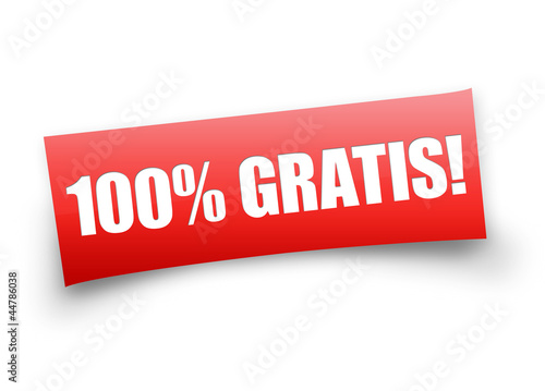 100% Gratis! Button, Icon photo