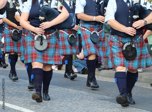 Dudelsackspieler Gruppe Highlandgames Pitlochry