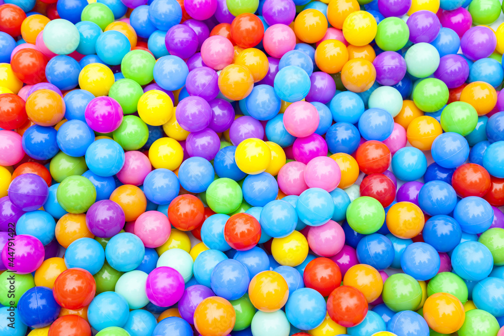 Fototapeta premium Colorful Plastic Balls Background