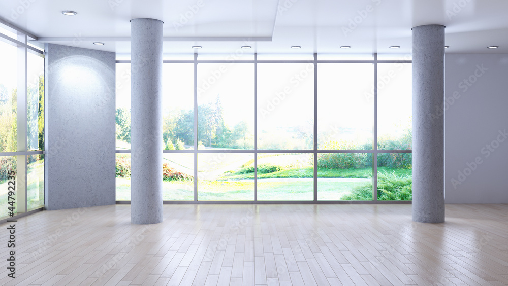 Fototapeta premium Empty living room