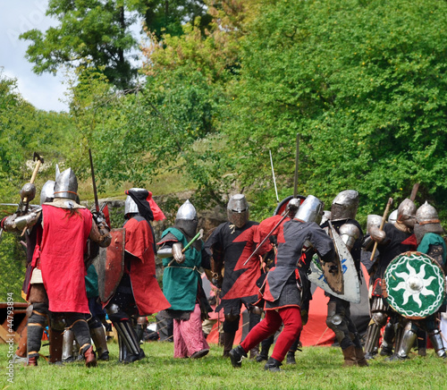 battle of medieval knights