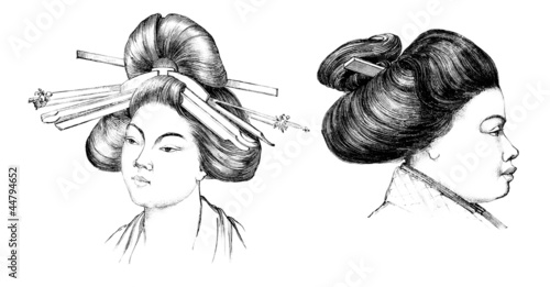 Tableau sur toile Traditional Japanese Women - Geisha