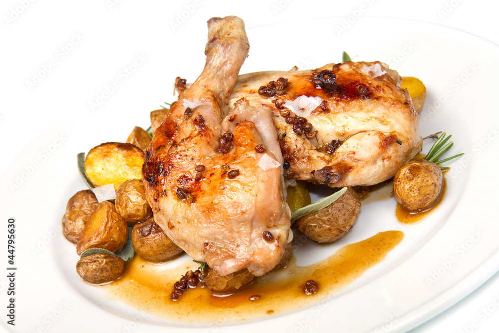 roast chicken with potatoes roast chicken with potatoes
