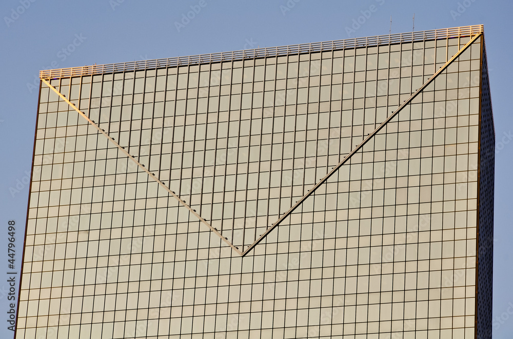 facade of a skyscraper resembling an envelope facade of a skyscraper resembling an envelope