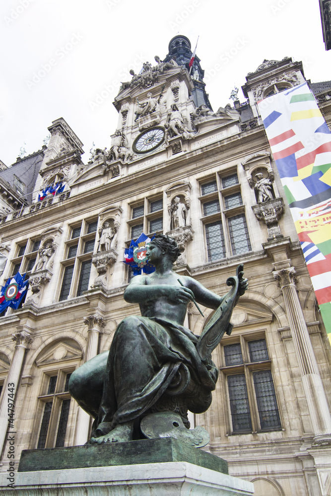 Hotel de Ville building, Paris, France Hotel de Ville building, Paris, France