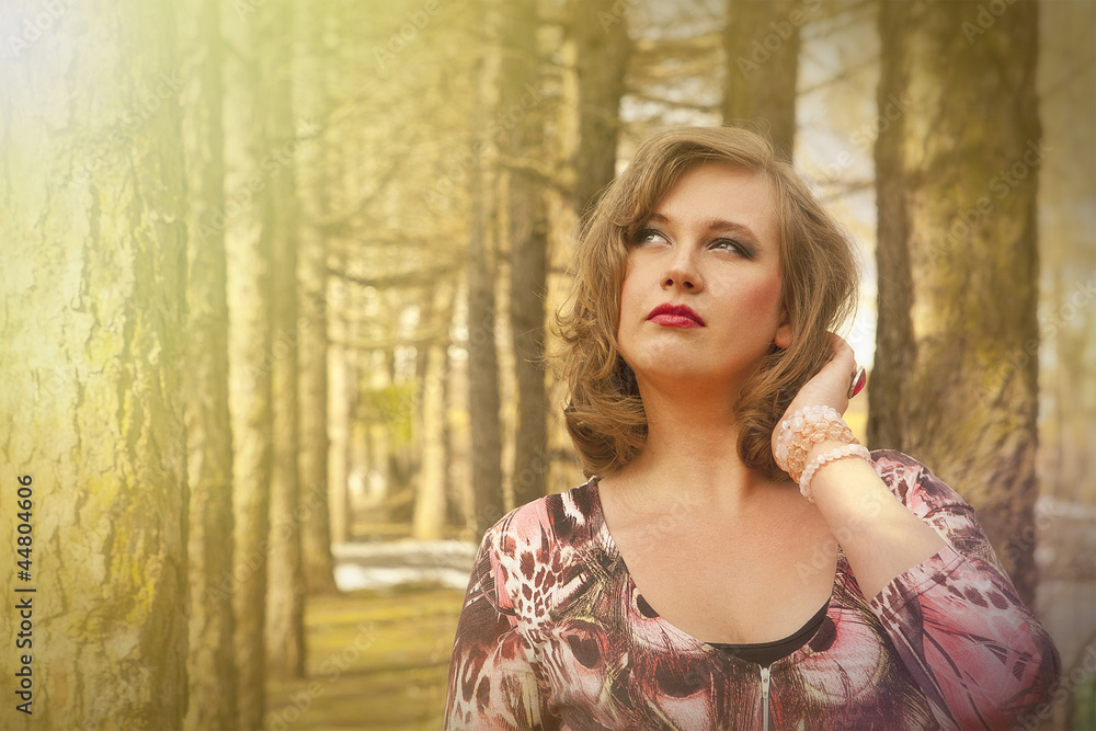 Fototapeta premium Portrait of a beautiful woman