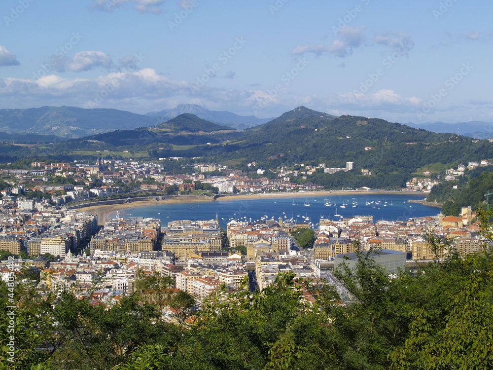 Donostia - San Sebastian, view from Mount Ulia