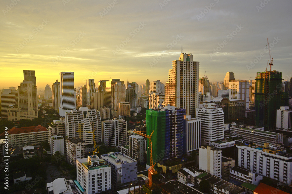 Bangkok city on morning